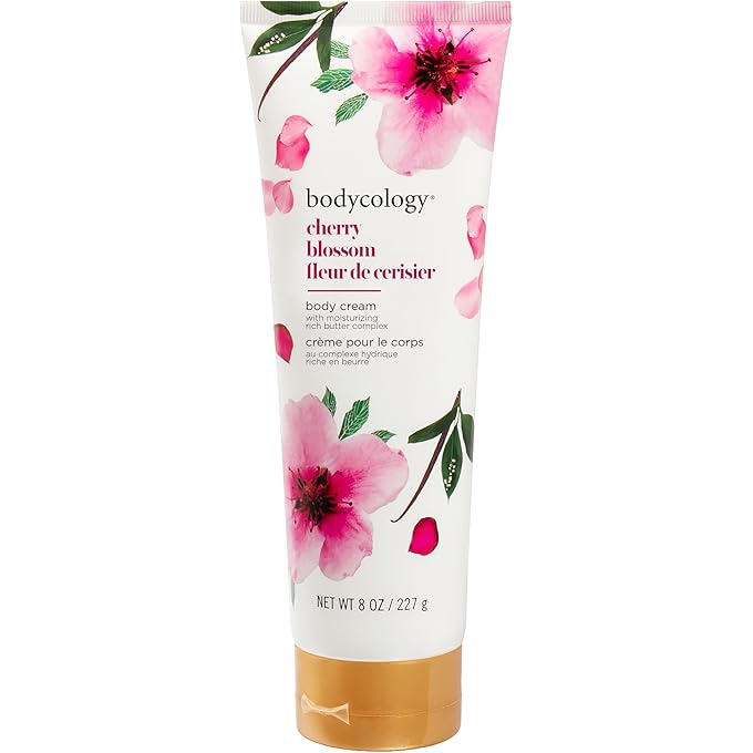 Bodycology Shea Butter Body Cream, Cherry Blossom, 8 oz